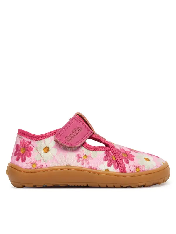 froddo Froddo Papuče Barefoot Canvas T-Bar G1700439-4 M Ružičasta