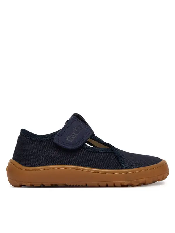 froddo Froddo Papuče Barefoot Canvas T-Bar G1700439 M Tamnoplava