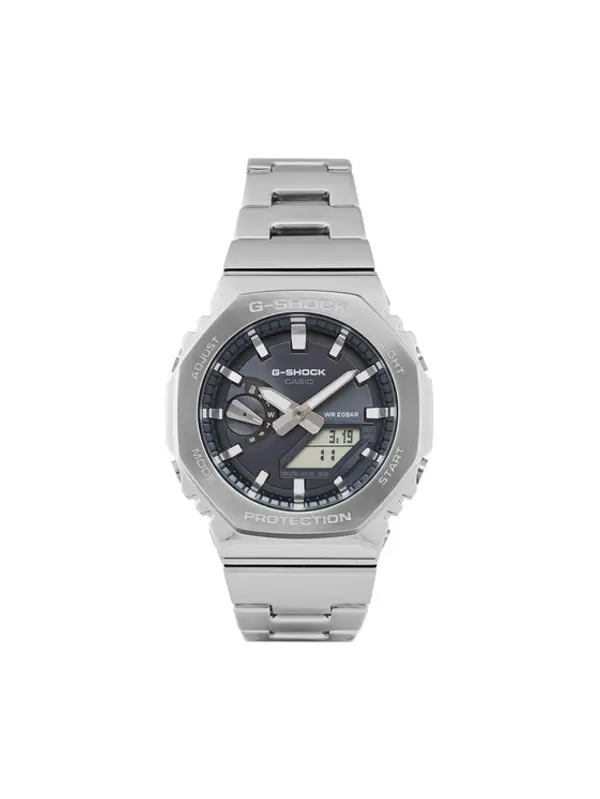 G-SHOCK G-Shock Sat GM-2110D-8AER Srebrna