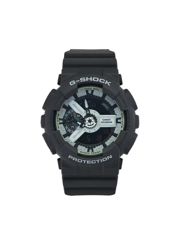 G-SHOCK G-Shock Sat Hidden Glow GA-110HD-8AER Siva