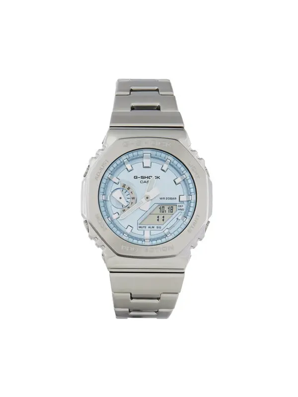 G-SHOCK G-Shock Sat Octagon GM-2110D-2AER Srebrna