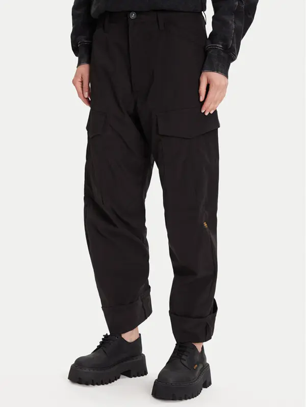 G-Star Raw G-Star Raw Hlače Cargo 3D D27022-D909 Crna Boyfriend Fit