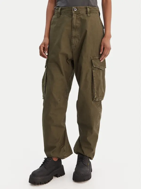G-Star Raw G-Star Raw Hlače D28756-D388 Zelena Boyfriend Fit