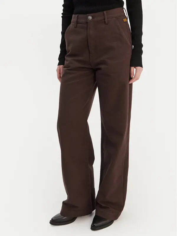 G-Star Raw G-Star Raw Hlače Deck 2.0 D26432-E078 Smeđa Wide Leg
