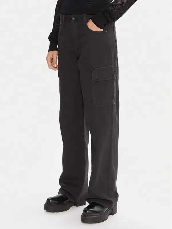G-Star Raw G-Star Raw Hlače Judee D24673-E078 Crna Relaxed Fit
