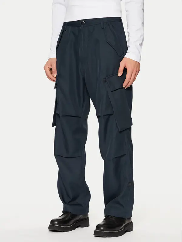 G-Star Raw G-Star Raw Hlače R-3N D25224 862 Tamnoplava Straight Fit