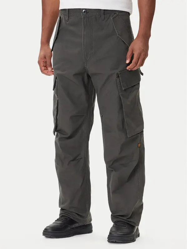 G-Star Raw G-Star Raw Hlače R-3N D25224-D191 Siva Straight Fit