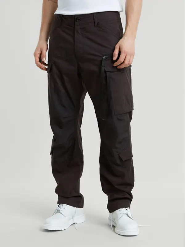 G-Star Raw G-Star Raw Hlače Rovic Zip 3D D25219-D308 Crna Loose Fit