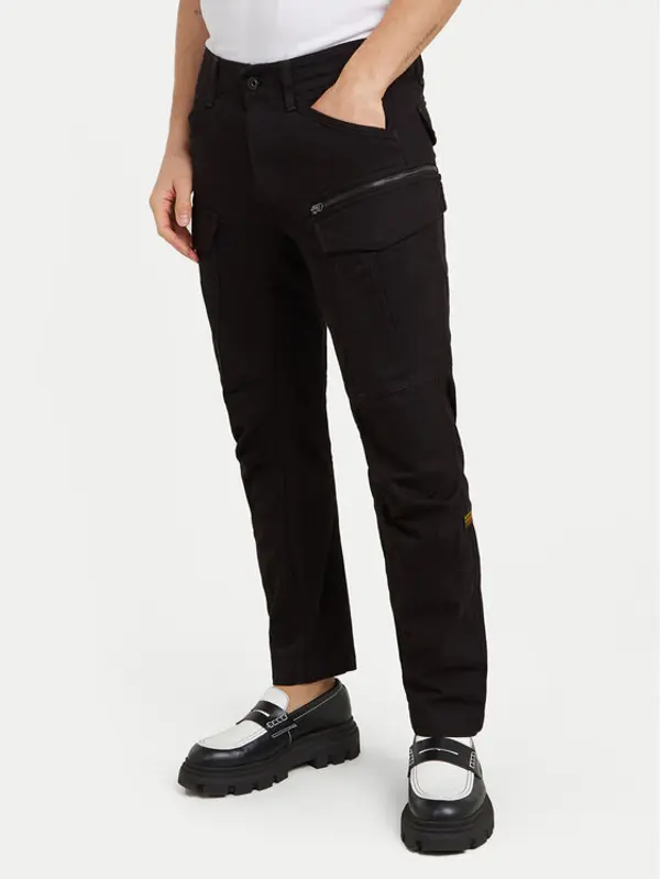 G-Star Raw G-Star Raw Hlače Zip Cargo 3D D25665-D846 Crna Tapered Fit
