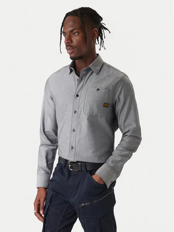 G-Star Raw G-Star Raw Košulja Bristum 2.0 D23553 E071 Siva Slim Fit
