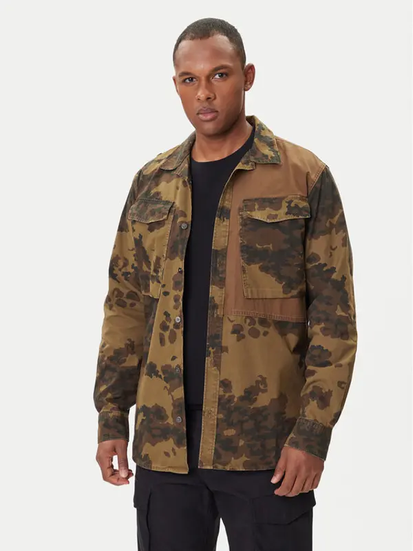 G-Star Raw G-Star Raw Košulja Cargo Pkt D26900-D553 Zelena Regular Fit