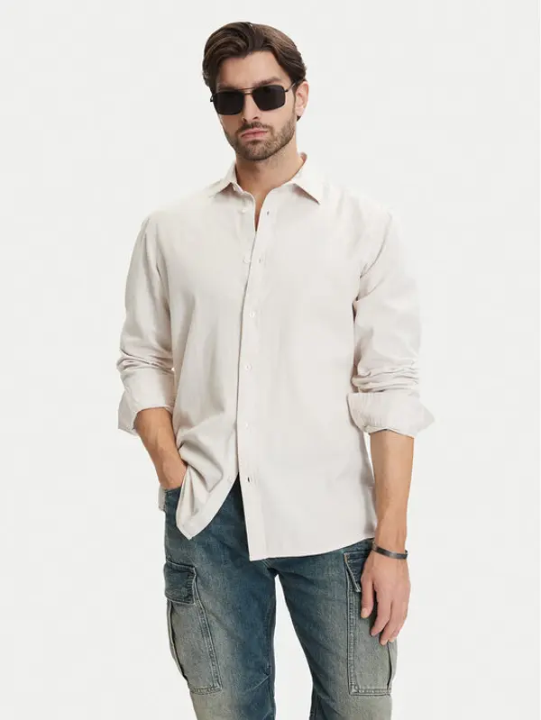 G-Star Raw G-Star Raw Košulja Clean D25196-D454 Écru Regular Fit