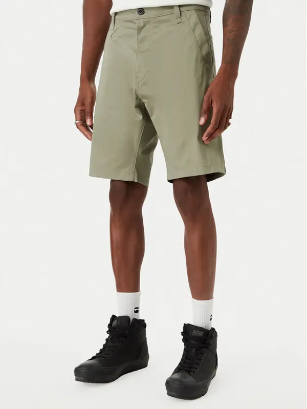 G-Star Raw G-Star Raw Kratke hlače Bronson 3.0 D26337-5126 Zelena Slim Fit