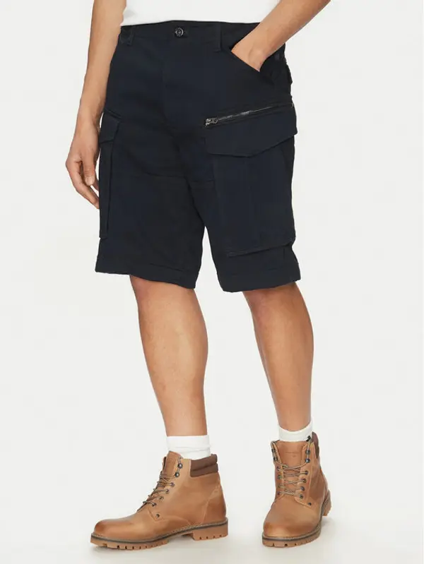 G-Star Raw G-Star Raw Kratke hlače Rovic Zip D08566-5126 990 Crna Relaxed Fit