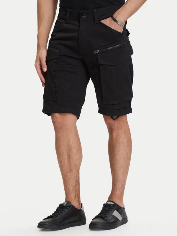 G-Star Raw G-Star Raw Kratke hlače Rovic Zip D26214-5126 Crna Relaxed Fit