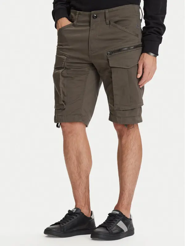 G-Star Raw G-Star Raw Kratke hlače Rovic Zip D26214-5126 Zelena Relaxed Fit