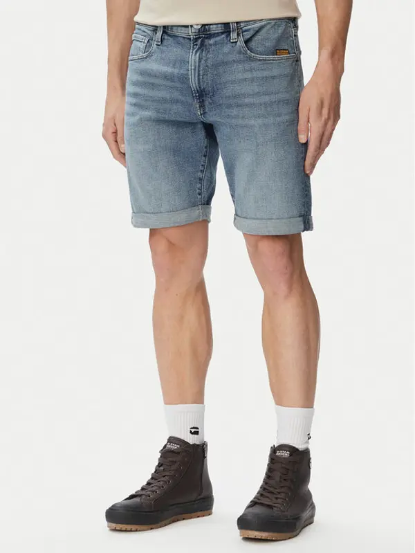 G-Star Raw G-Star Raw Kratke traperice 3301 D10481-C051 Plava Regular Fit