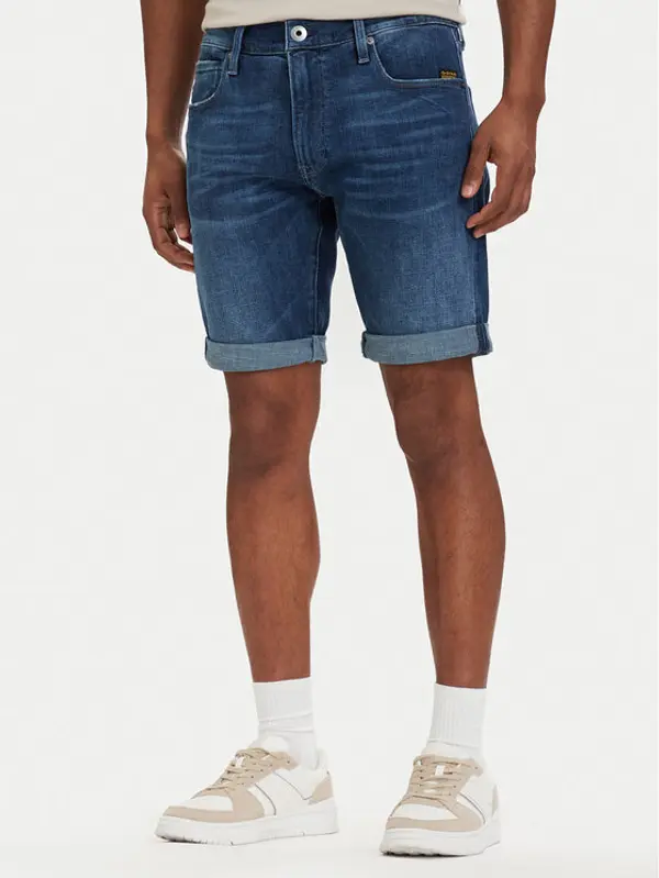 G-Star Raw G-Star Raw Kratke traperice 3301 D10481-C051 Plava Slim Fit