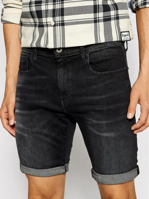 G-Star Raw G-Star Raw Kratke traperice 3301 Slim ½ D10481-A634-9887 Crna Slim Fit