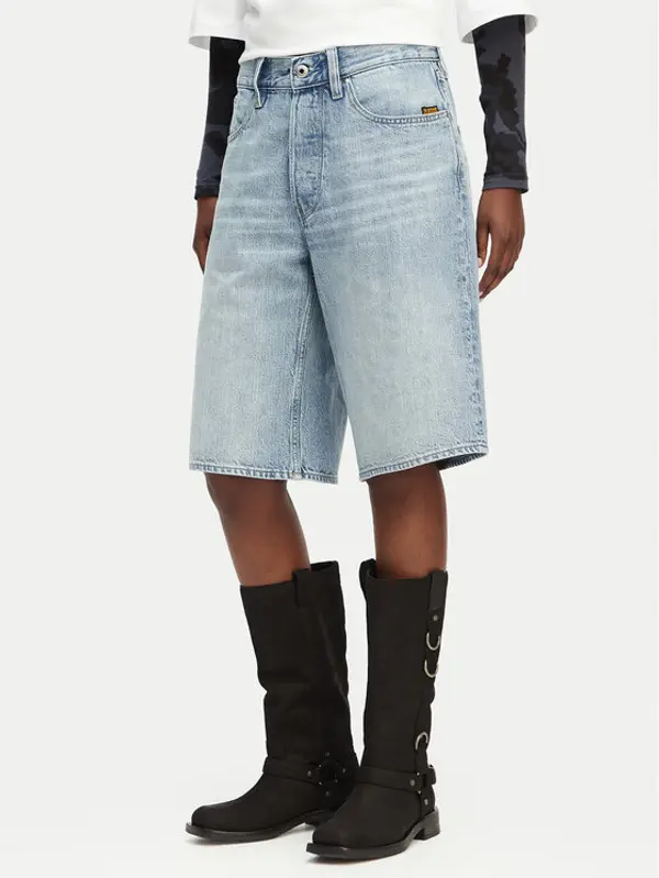 G-Star Raw G-Star Raw Kratke traperice Clean Edge D28383-E352 Svijetlo plava Wide Fit