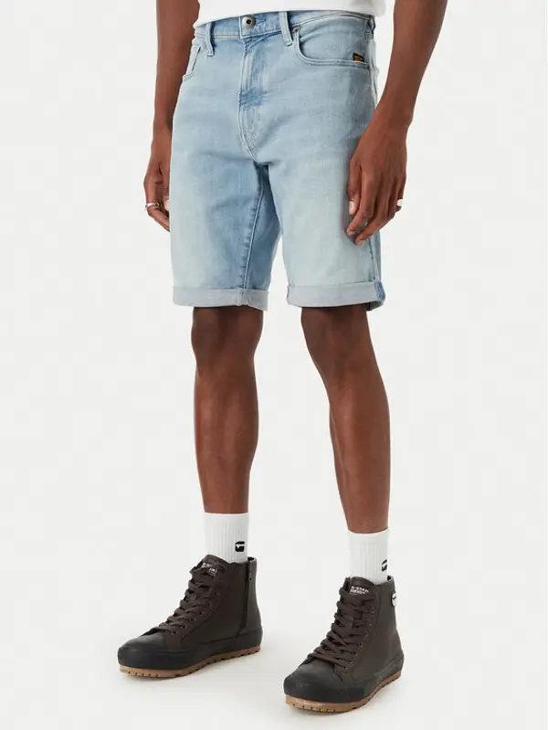 G-Star Raw G-Star Raw Kratke traperice D10481-8968 Svijetlo plava Slim Fit