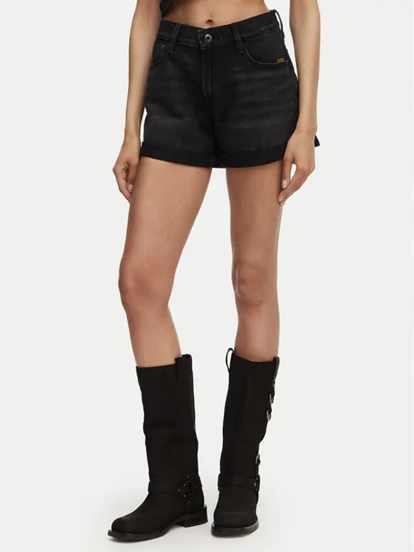 G-Star Raw G-Star Raw Kratke traperice Judee D23211-D933 Crna Boyfriend Fit