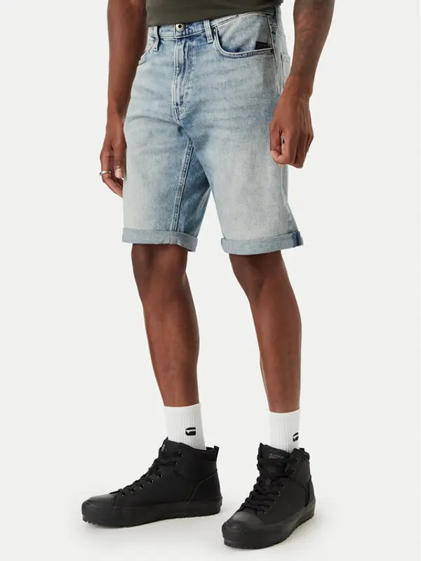 G-Star Raw G-Star Raw Kratke traperice Mosa D24430-E205 Plava Straight Fit