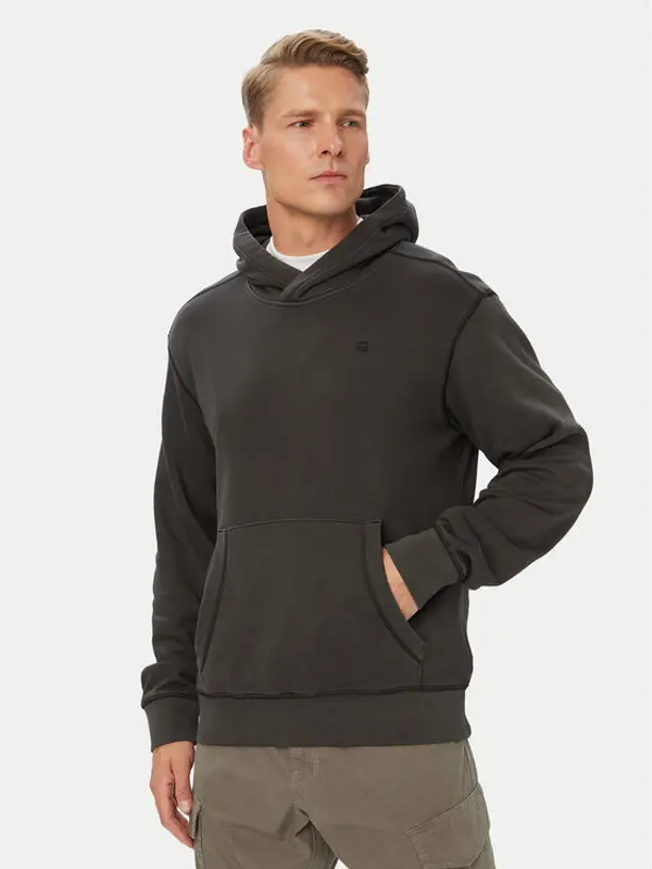 G-Star Raw G-Star Raw Majica dugih rukava Unit D30662 D969 Crna Regular Fit