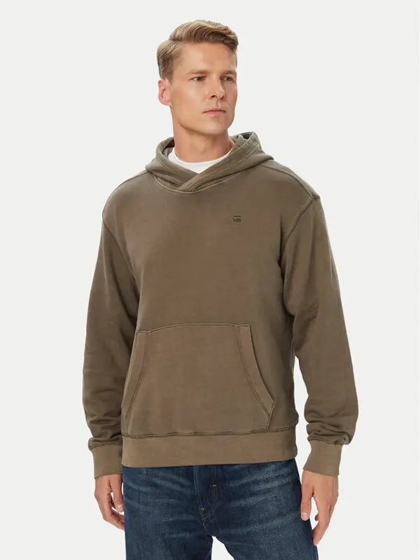G-Star Raw G-Star Raw Majica dugih rukava Unit D30662 D969 Tamno smeđa Regular Fit
