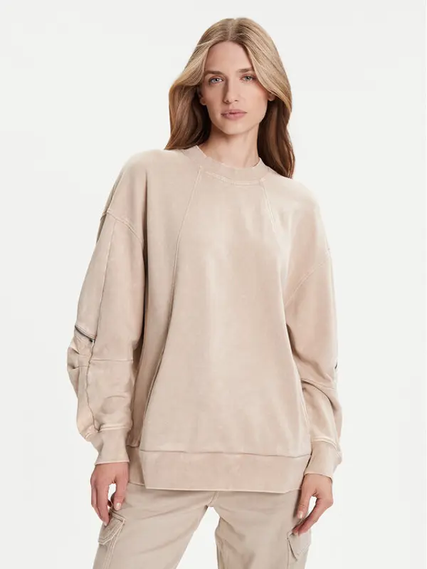 G-Star Raw G-Star Raw Majica dugih rukava Washed 3D D27738-D969 Bež Oversize