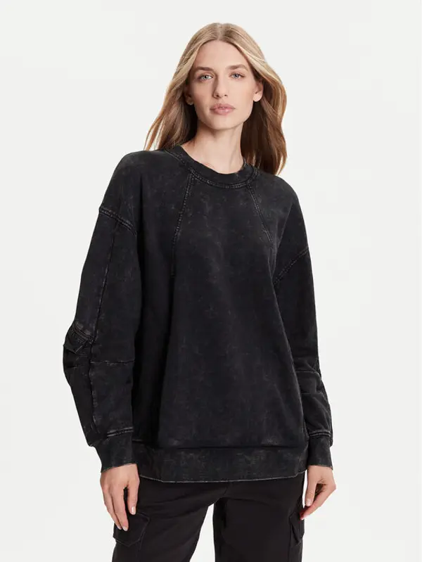 G-Star Raw G-Star Raw Majica dugih rukava Washed 3D D27738-D969 Crna Oversize