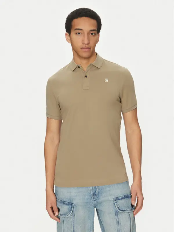 G-Star Raw G-Star Raw Polo Dunda D11595-5864 6057 Kaki Slim Fit
