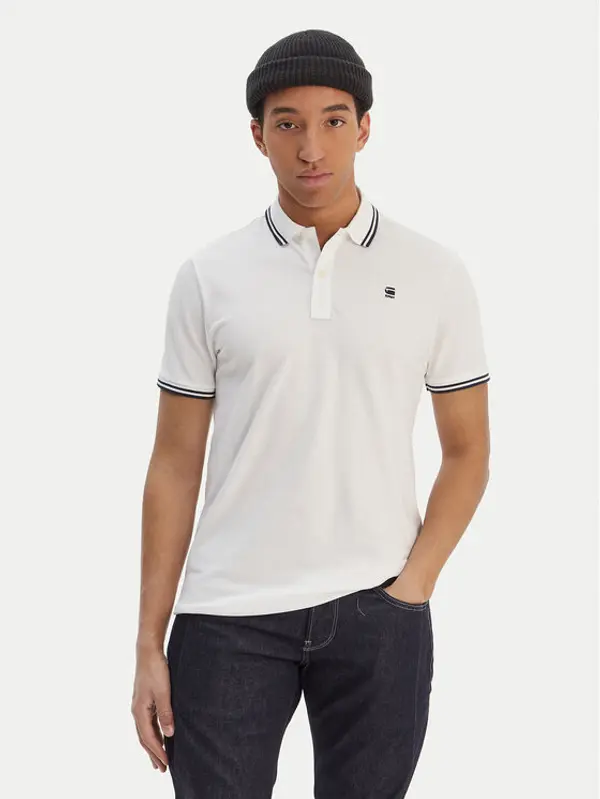 G-Star Raw G-Star Raw Polo Dunda D17127-5864 Bijela Regular Fit