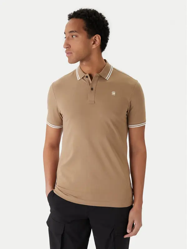 G-Star Raw G-Star Raw Polo Dunda D17127-5864 Smeđa Slim Fit