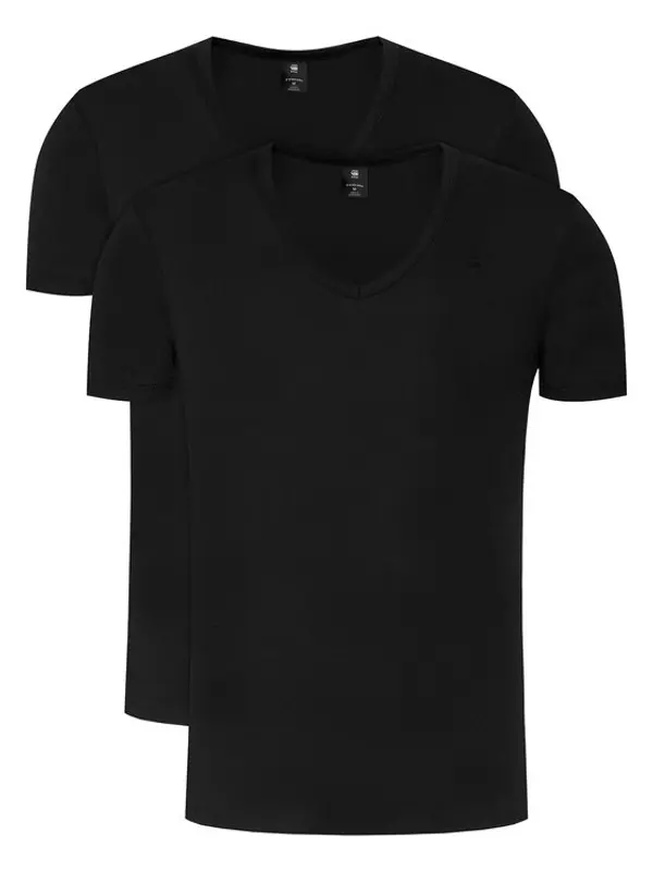 G-Star Raw G-Star Raw Set t-shirt majica﻿ Base D07207-124 Crna Slim Fit