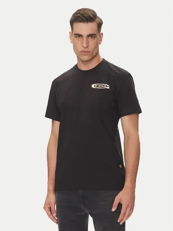 G-Star Raw G-Star Raw T-shirt Back Gr Arch D26047-C336 Crna Regular Fit