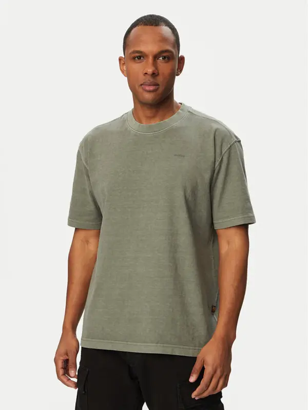 G-Star Raw G-Star Raw T-shirt Base D28588-E517 Zelena Regular Fit
