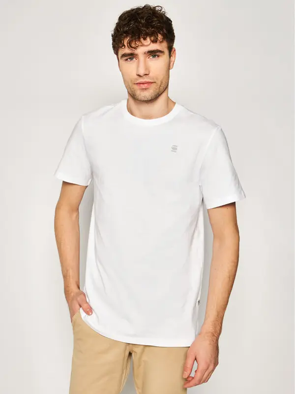 G-Star Raw G-Star Raw T-shirt Base-S D16411-336-110 Bijela Regular Fit