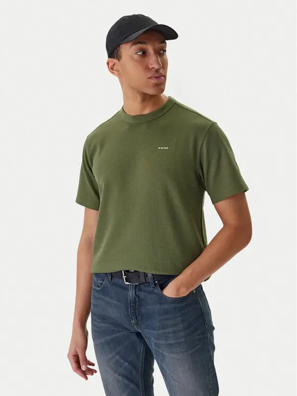 G-Star Raw G-Star Raw T-shirt D28609-E383 Zelena Regular Fit
