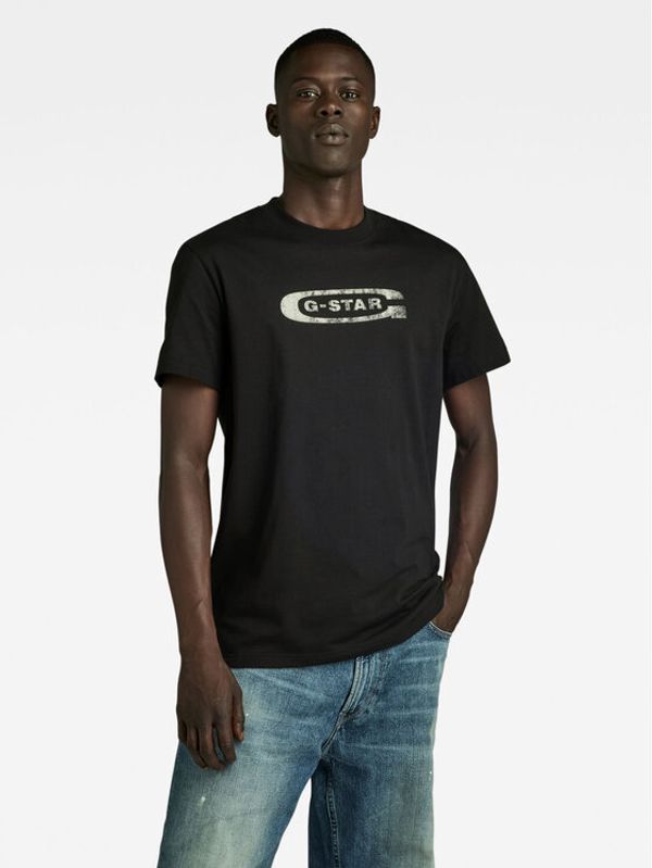 G-Star Raw G-Star Raw T-shirt Distressed D24365-336 Crna Regular Fit
