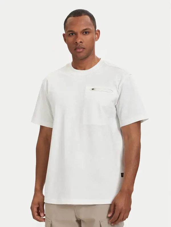 G-Star Raw G-Star Raw T-shirt Distressed D28891-E512 Krem Regular Fit