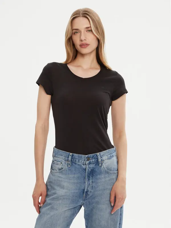G-Star Raw G-Star Raw T-shirt Eyben D24533-4107 Crna Slim Fit