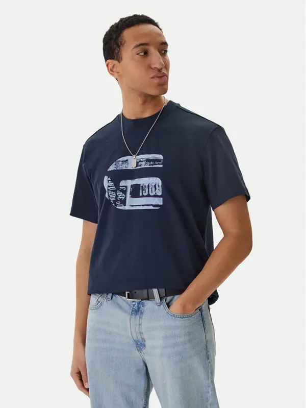 G-Star Raw G-Star Raw T-shirt G Icon Graphic D28823-E385 Tamnoplava Regular Fit