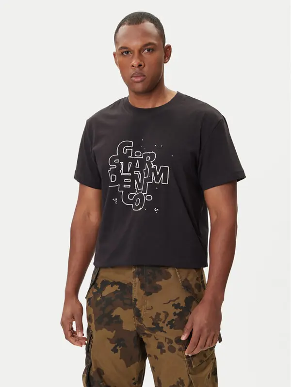 G-Star Raw G-Star Raw T-shirt HD Print D26824-D975 Crna Regular Fit