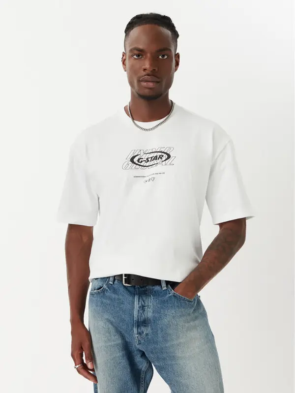 G-Star Raw G-Star Raw T-shirt Hyper D29377-E385 Bijela Relaxed Fit