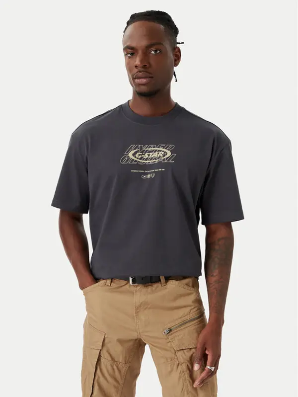 G-Star Raw G-Star Raw T-shirt Hyper D29377-E385 Tamno siva Relaxed Fit
