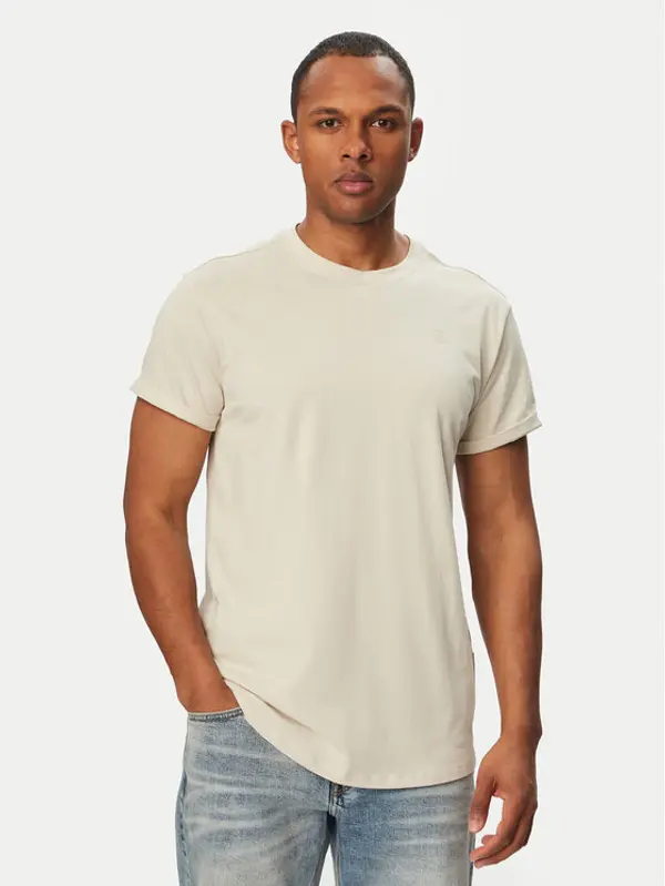 G-Star Raw G-Star Raw T-shirt Lash D16396-B353 Krem Regular Fit