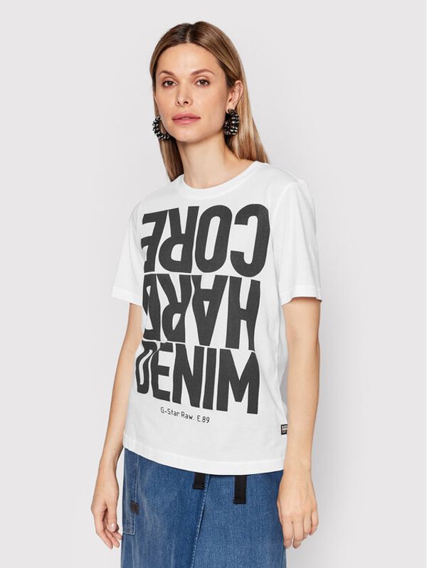 G-Star Raw G-Star Raw T-shirt Lyon D21661-4107-110 Bijela Regular Fit