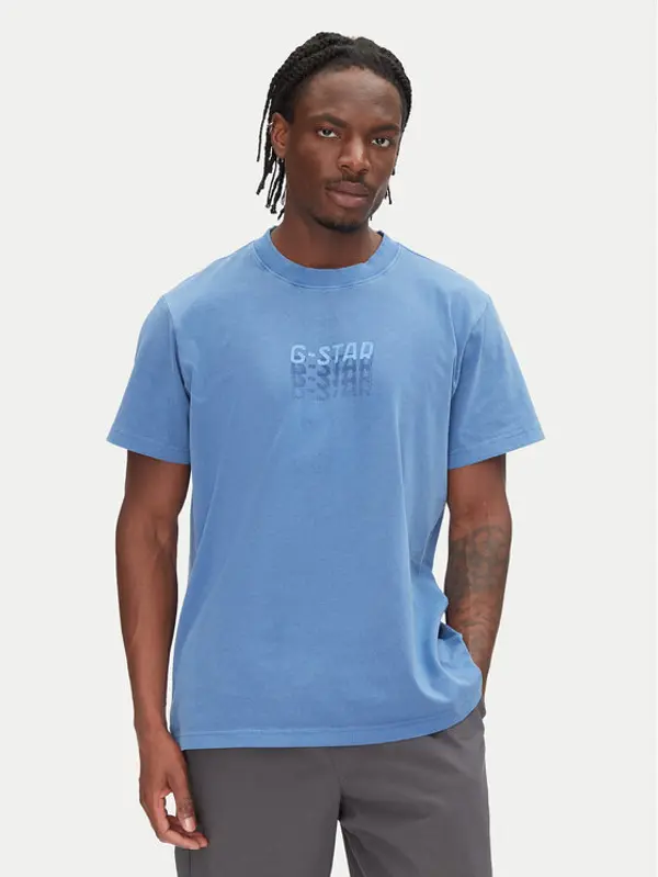 G-Star Raw G-Star Raw T-shirt Multi Logo D26049-C756 Plava Loose Fit
