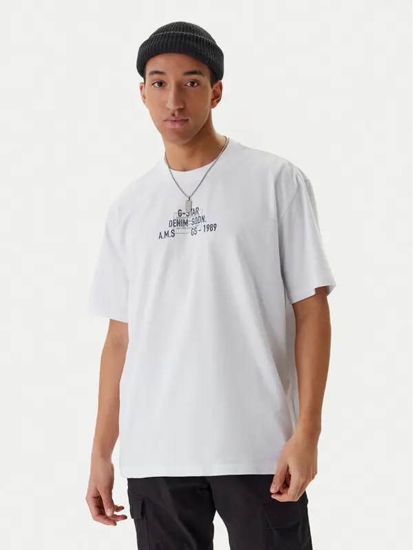 G-Star Raw G-Star Raw T-shirt Multi Technique D29296-E385 Bijela Relaxed Fit